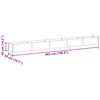 vidaXL Letto rialzato da giardino 485 x 50 x 36 cm Acciaio zincato