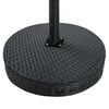vidaXL Set Bar da Giardino 3 pz in Polyrattan Nero