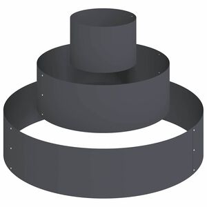 vidaXL Vaso da giardino Antracite 90 x 90 x 20 cm