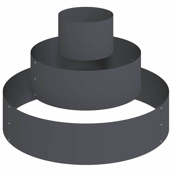 vidaXL Vaso da giardino Antracite 90 x 90 x 20 cm