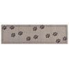 vidaXL Tappeto da Cucina Zampe grigie 150 x 45 cm 100% Poliammide