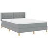 vidaXL <strong>Letto a Molle< / strong> Grigio chiaro 140 x 200 cm