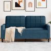 vidaXL Divano a 2 Posti Blu 140 cm in Velluto