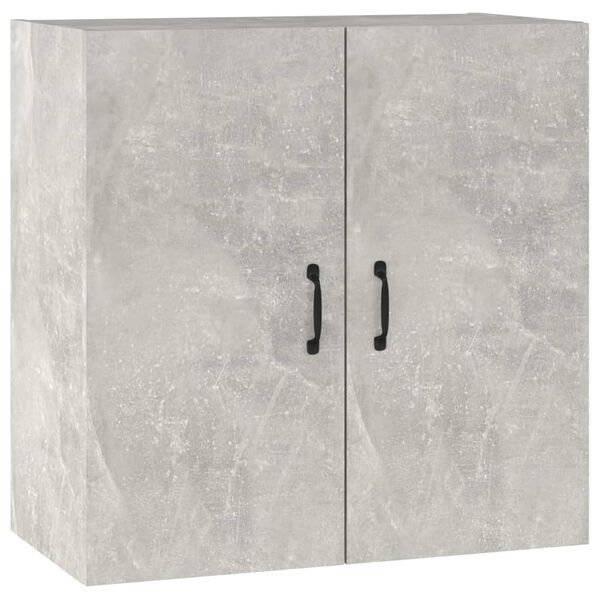 vidaXL Armadietto a Muro Grigio Cemento 60x31x60 cm Legno Multistrato