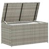 vidaXL Baule da Giardino in Polyrattan 100x50x50 cm Grigio