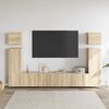 vidaXL Set di Mobili Porta TV 8 pz Rovere Sonoma in Legno Multistrato