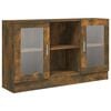 vidaXL Mobile Vetrina Rovere Fumo 120x30,5x70 cm in Legno Multistrato