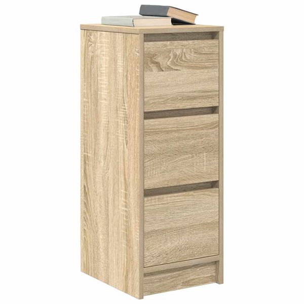 vidaXL Credenza Rovere Sonoma 29,5x34x76 cm in Legno Multistrato