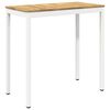 vidaXL Tavolo Bar da Giardino NAARDEN Bianco 108,5 x 55 x 105 cm