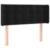 vidaXL Testiera ad Orecchio Nera 103x16x78/88 cm in Velluto
