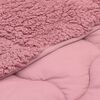 vidaXL Duvet Estivo Rosa 200 x 240 cm Microfibra e Fleece Teddy