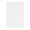 vidaXL Tenda Plissettata Bianca 90x100 cm Larghezza Tessuto 89,4 cm