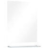 vidaXL Specchio da Parete con Mensola 50x60 cm in Vetro Temperato