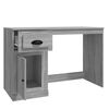 vidaXL Scrivania Cassetto Grigio Sonoma 115x50x75 cm Legno Multistrato