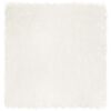 vidaXL Tappeto in finta TAFALLA Bianco 120 x 120 cm Poliestere