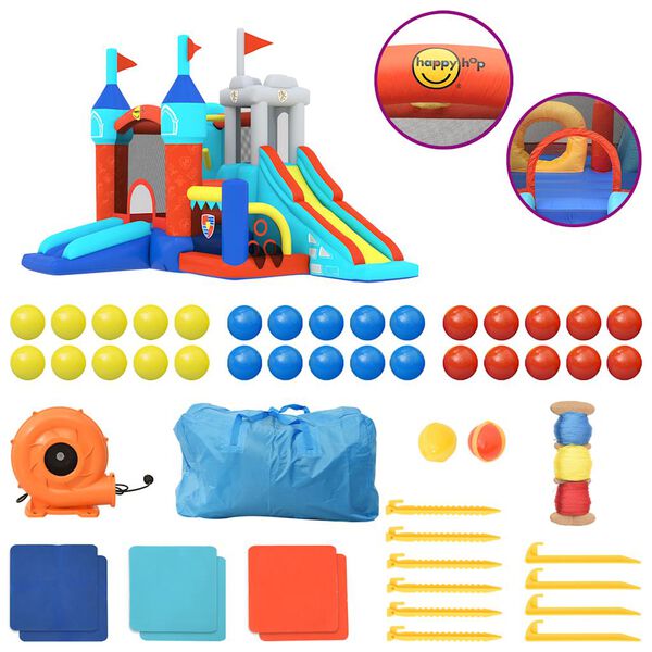 Happy Hop Castello Gonfiabile con Scivolo 485x320x295 cm