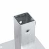 vidaXL Basi per Pali Quadrate 4 pz Argento 51x51 mm in Acciaio Zincato