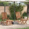 vidaXL Set da Pranzo per Giardino 4 pcs Marrone Legno di teak solido