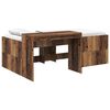 vidaXL Letto alto per bambini con scrivania Legno antico 80 x 200 cm