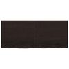 vidaXL Piano Tavolo Marrone 120x50x(2-4) cm Rovere Massello Trattato