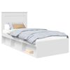 vidaXL Struttura del letto Bianco 75 x 190 cm Pino massello