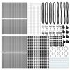 vidaXL Palo della recinzione 52 pcs Grigio 3,2 x 3,2 x 170 cm