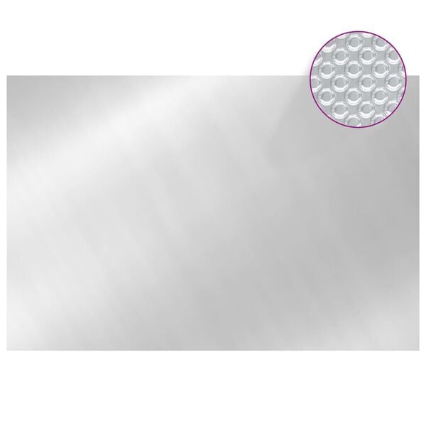 vidaXL Copertura per Piscina Argento 300x200 cm PE