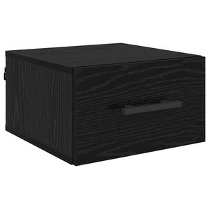 vidaXL Armadio da Notte Rovere nero 35 x 35 x 20 cm Legno multistrato