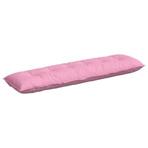 vidaXL Cuscino per Schiena Rosa 180 x 19 x 50 cm Tessuto