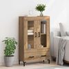 vidaXL Credenza con cassetto Rovere artigianale 69,5 x 31 x 115 cm