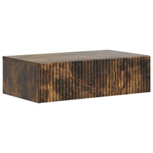 vidaXL Tavolino da Parete Laterale Rovere Fumo 59 x 34,5 x 17 cm