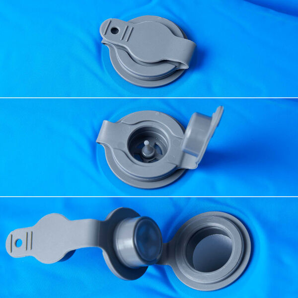 vidaXL Materasso da Campeggio Autogonfiabile con Cuscini 1 Persona Blu