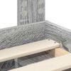 vidaXL Struttura del letto Grigio Sonoma 160 x 200 cm Pino massello