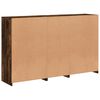 vidaXL Credenza con Luci LED Rovere Fumo 162x37x100 cm