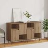 vidaXL Credenza 2 pcs Rovere artigianale 60 x 35 x 70 cm