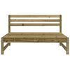 vidaXL Divano Centrale da Giardino 120x80 cm Legno Impregnato di Pino