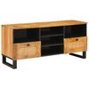 vidaXL Mobile TV Marrone 100 x 33 x 46 cm Legno di mango massello