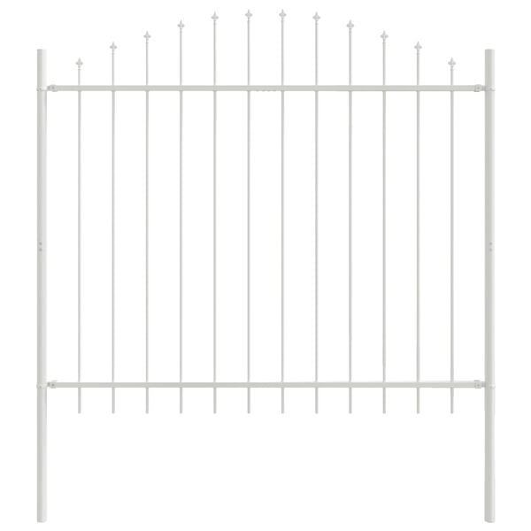 vidaXL Recinzione per Giardino 7 pcs Bianco 170 x 165 cm