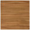 vidaXL Piano del tavolo 70 x 70 x 3,5 cm Quadrato Legno di teak solido
