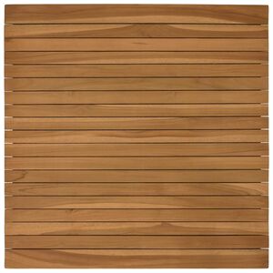 vidaXL Piano del tavolo 70 x 70 x 3,5 cm Quadrato Legno di teak solido