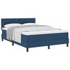 vidaXL Letto a molle con testiera Blu 140 x 190 cm Tessuto
