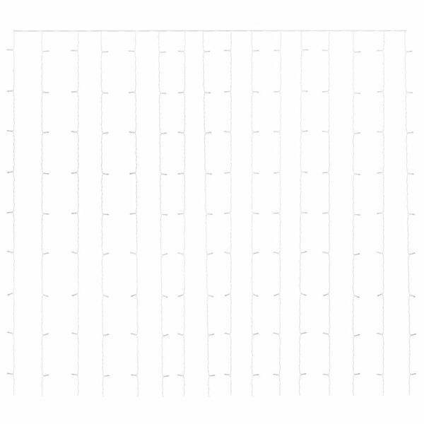 vidaXL Tenda Luci a Ghiaccioli 3x3m 300 LED Colorati 8 Funzioni