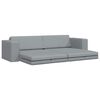 vidaXL Divano letto Grigio chiaro 245 x 78 x 77 cm Velluto