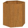 vidaXL Fioriera Ruggine 40x40x45 cm Acciaio Corten