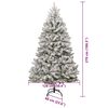 vidaXL Albero di Natale artificiale con 300 LED Verde e Bianco 270 cm