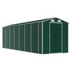 vidaXL Capanno da Giardino Verde 191x640x198 cm in Acciaio Zincato