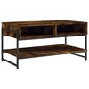 vidaXL Tavolino da Salotto Rovere Fumo 90x50x45cm in Legno Multistrato