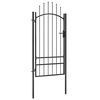 vidaXL Cancello da Giardino Woerden in Acciaio 1x2 m Nero