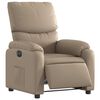 vidaXL Poltrona Reclinabile Elettrica Cappuccino in Similpelle