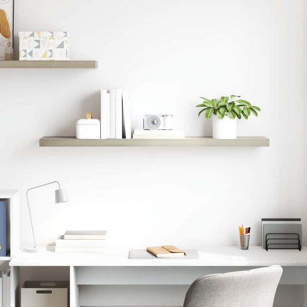 vidaXL Scaffale a Parete Rovere 120x23,5x3,8 cm in MDF